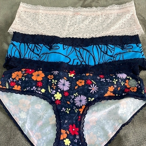 aerie Other - 3 aerie Bundle Lace Floral Print  panties XL NWOT